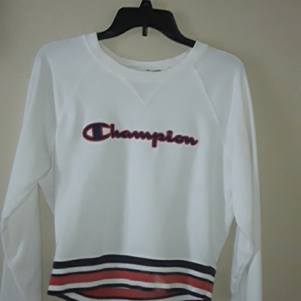White champion hoodie